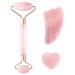 Jade Roller & Gua Sha Set - Anti-Aging Rose Quartz Massager for Face Eye & Neck - Natural Skincare Tools for Wrinkle Relief & Muscle Relaxation (Pink - Buy Online on GoSupps.com