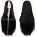 Wall long smooth straight straight Halloween costume women women cosplay black wig for women girls halloween cosplay costume party carnival 80cm/ 32 '' Nature black