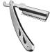 Minkissy Stainless Steel Razor Set - 3-Piece Hairdresser Straight Razor with Interchangeable Blades & Pocket Safety Razor for Men - International Shipping Available - Buy Online on GoSupps.com