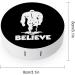 Bigfoot Believe Cute Contact Lens Case - Portable Round Storage Box with Mirror for Outdoor Travel - Buy Online on GoSupps.com
