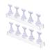 FRCOLOR 2 Sets Nail Checkerboard Nail Stand Holder Nail Stand Display Nail Tip Stand Practice Nail Tip Holder Nail Holder for Press on Nail Stand White Head Japanese Acrylic 2.5x1.4x1.4cm White