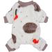 Fitwarm Thermal Pet Winter Clothes for Dog & Cat | Velvet Medium Cream White Pajamas - Buy Online on GoSupps.com