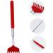 Shop Minkissy 3x Telescopic Tickling Rake - Red Stainless Steel Massage Tool for Ultimate Relaxation | International Shipping Available - Buy Online on GoSupps.com
