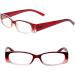 5 Pack Spring Hinge Rectangular Reading Glasses 2.5x - Fashion Quality Readers for Men and Women - Buy Online on GoSupps.com