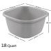 Inhouse 18 Quart Plastic Washing Basin Large Dish Pan Basins 2 Packs - Buy Online on GoSupps.com