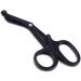 Stainless Steel Medical Bandage Scissors - EMT & Trauma, First Aid Tool for Paramedic, Nurses & Doctors - Precise Cut, Bent Black Scissors - Buy Online on GoSupps.com