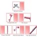 1 Pair 2 Units Crutches Adults Medical Forearm Crutches Folding Walking Sticks Adjustable Crutches for Adults and Children with Heights 140-190cm decorate Lucky Star Selfless dedication Black - Buy Online on GoSupps.com