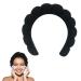 Mimi and Co Spa Headband for Women - Sponge & Terry Towel Cloth Fabric Head Band for Skincare  Face Washing  Makeup Removal  Shower  Facial Mask - Soft & Absorbent Material  Hair Accessories  Padded Headband  Croissant H...