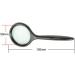 Magnifiers 3X Hand-held Magnifying Glass High-Transparent Glass Lens Compatible with Reading Book Maps Checking Handicrafts ABS Material Mirror Surface Diameter 50mm Reading Aids - Buy Online on GoSupps.com