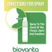 Biovanta New & Improved Throat Spray - All-Natural Relief Kit | Multi-Symptom Support (6 Tablets 10 mL) - Dual Action Numbing Spray - Buy Online on GoSupps.com