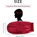 Buy Ladaypoa Long Satin Sleeping Cap | 2-Piece Extra Large Sleeping Hats for Women - Black & Red Perfect for Long Braids - Buy Online on GoSupps.com