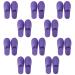 Tianmao 10 pairs slipper hotels lipper tortier hip slippers with closed toes universal size 29 * 11cm guest slippers single -way lovers for spa party guests hotel and travel unit size purple
