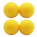 QUR Peanut Massage Ball Double Massage Ball Ball for Myofascial Relaxation Muscle Relaxation Acupuncture Massage A Yellow