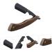 Didiseaon Wooden Razor Manual Shaver - Portable Clip-on Stainless Steel Eyebrow Trimmer | Old Fashioned Foldable Tool Holder for Precision Grooming - Buy Online on GoSupps.com