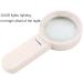 Magnifying Glass 10 Times with LED Light Super Bright Lighting Reading Optical Glass Handheld Magnifying Glass Good Times - Buy Online on GoSupps.com