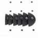 Balacoo 6 Pcs Eye Makeup Silicon Eye Shadow Stamp Eyeshadow Stamp Tool The Lazy Crystal 5*2.5cm Black