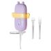 Earwax Picker with Light Earwax Removal Kit Kids Earwax Remover Ear Wax Cleaning Tool Portable Effective Earwax Removal Kit with Glass Silicone Cute Ear Wax Cleaner for Kids Children Purple