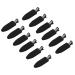 minihope 12 pieces No Bend Hair Clips, Curl Pin Clips, No Crease Hair Clips for Makeup Application,2022 style, non-slip.Hair won't get caught between plastic attached to metal. (Black)…