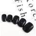Sethexy Jet Black Short Square Press-On Nails | 24pcs Glossy Acrylic Nails for Women & Girls - Easy Application & Durable - Buy Online on GoSupps.com