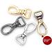 CRAFTMEMORE 2pcs Oval Snap Hooks Heavy Duty Metal Push Gate Swivel Lobster Clasp Keychain Clip Purse Making Accessories SC09 (1/2 Inch  Gunmetal Black) 1/2 Inch Gunmetal Black - Buy Online on GoSupps.com