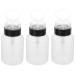 BESTYASH 3pi ces Lot De Flacons Presse Pour Vernis Ongles Distributeurs De Dissolvant R cipients Pour Manucure