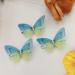 Handmade Realistic 3D Green Butterfly Hair Clips - Set of 5 Blue Hair Pins for Women and Girls | Wedding Decorative Hair Accessories - Buy Online on GoSupps.com