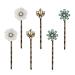 6PCS/3Pairs Retro Hair Pins for Women Vintage Bobby Pins Elegant Rhinestone Hair Clips Hairpins for Ladies and Girls Headwear Styling Tools Hair Accessories