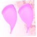 JECOMPRIS Menstrual Cup - 2pcs Silicone Period Cup for Women - Medical Grade Violet Purple - Eco-Friendly & Comfortable - Buy Online on GoSupps.com