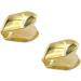 2Pcs Gold Plated Hip Hop Top Single Tooth Cap for Mouth - Healifty - Buy Online on GoSupps.com