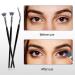 3Pcs Black Mascara Fan Brushes - Angled Eyebrow & Facial Brushes for Natural Lash Lift & Lower Lashes Enhancement | International Shipping - Buy Online on GoSupps.com