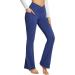 Napoo High Waisted Yoga Pants with Pockets - Blue - Large - Buy Online on GoSupps.com