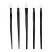 Makeup Brush Set Portable Handle 5 Pieces Silicone Brushes for Eye Shadow Lip Eyebrows Eyeliner Easy Applying Lightweight and Compact