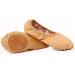 AMOSFUN Foldable Ballet Shoes for Travel & Yoga | Stretch Slipper Flat Shoes for Kids | Brown 33 - Perfect for Ballet Training & Exercises - Buy Online on GoSupps.com