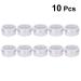 Uonlytech 10pcs 80ml Empty Aluminium Cream Jars - Sealed Cosmetic Boxes for Home & Travel - Buy Online on GoSupps.com