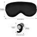 3 Pcs Silk Eye Mask Set with Ear Plugs | Organic Natural Silk Noise Cancelling | Soft & Breathable Blackout Eye Mask for Sleep - Buy Online on GoSupps.com