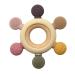 Bite ring baby dental aid teeth and grayling nursing for babies baby teeth toys made of silicone bpa-free teething nursing accessories for 3+ months babies toddlers multi-colored