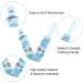 Premium Pacifier Chains & Clips for Boys & Girls - 4 Pack Pacified Band - Safe Baby Pacifier Straps - Buy Online on GoSupps.com