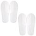 Vanyibro 2 Pairs Disposable Closed Toe Spa Slippers Comfortable Women's Hotel Slippers for Travel and Home Use