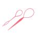 WedDecor 2 piece black topsy braid hair braid extension ponytail styling tools women women women girls - pink