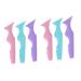 FOMIYES 6 Pcs Silicone Beauty Ruler Girl Makeup Tools Silicone Eyebrow Stencil Eyeliner Wearing Aid The Face