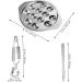 HOMSFOU 1 Set Dinnerware Flatware Escargot Serving Plate Home Restaurant Baking Plate Snail Escargot Plate Snail Baking Plate Baking Clamp Snail Baking Pan French Food Stainless Steel - Buy Online on GoSupps.com