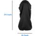 Girzzur Double Layer Satin Hat for Braids & Dreadlocks - Extra Long 24.8'' 10.2'' - Black | International Shipping Available - Buy Online on GoSupps.com