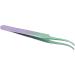 Eyelash Extension Tweezers | Curved Travel Tweezers in Purple & Green Gradient | Ideal for Professionals - Buy Online on GoSupps.com