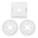 EXCEART 3 Pieces Braiding Disk Round Square Kumihimo Beading Cord Disc Braiding Braided Plate DIY Bracelet Loom Weaving Board