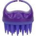 Manual Head Massager Brush - Silicone Scalp Massage Brush for Hair Root Cleaning & Care (Purple) - International Shipping - Buy Online on GoSupps.com