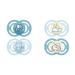 Mam Perfect Day & Night Schnuller in the 4-Set bright in the dark tooth-friendly baby pacifier from sustainable & organic-renewable materials with pacifier box 16+ months bear/elephant blue/bear/elephant 16+ months