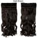 SEGO 74cm Clip-in Hair Extensions - Wavy Dark Brown Weft with 5 Clips | 130g Real Hair Look - Buy Online on GoSupps.com