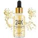 Eonia 24K Gold Serum Moisturizing Essence 99% Pure Gold Anti-aging Essence Nourishing Anti-Aging Gold Serums for Face Skin Anti-Aging Skin Repair Moisture Firming Lifting Skin