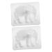 Hohopeti 2pcs Elephant Epoxy Mold stencils for crafts molds for chocolate Silicone DIY Mould coaster 3d Soap