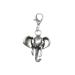 Miniblings elephant head Charm elephant zoo animal zoo animal elephant big five silver - zipper pull - handmade fashion jewelry i chain trailer silver -plated - begging trailer bed strap - pendant for bracelet